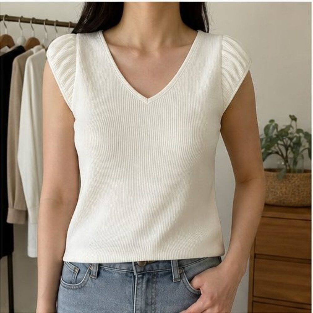 Ivory Ruffle Blouse - Picture 2 of 6